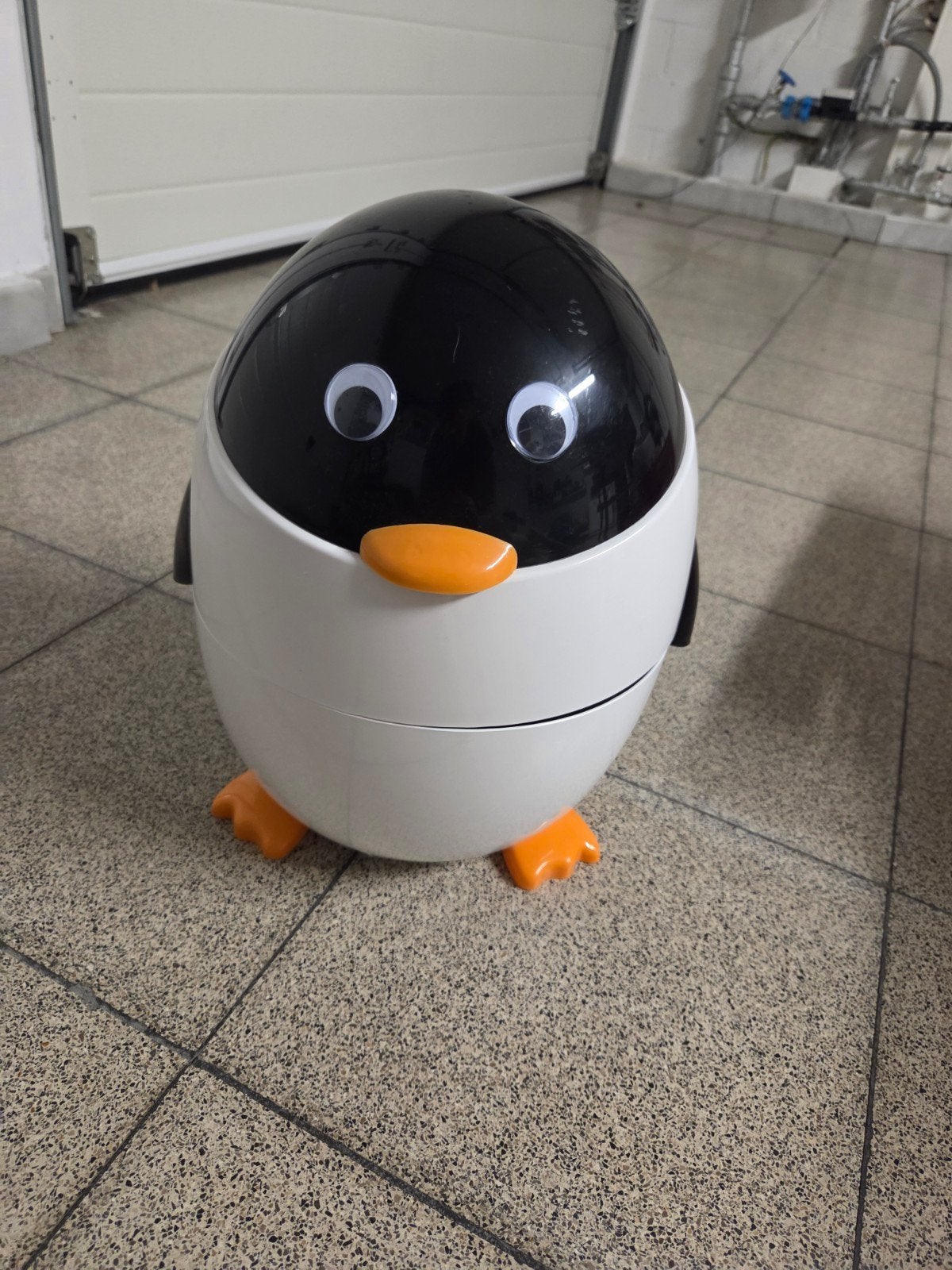Leuke Pinguïn Opbergbak / Vuilnisbak Kinderkamer, Ophalen, Nieuw
