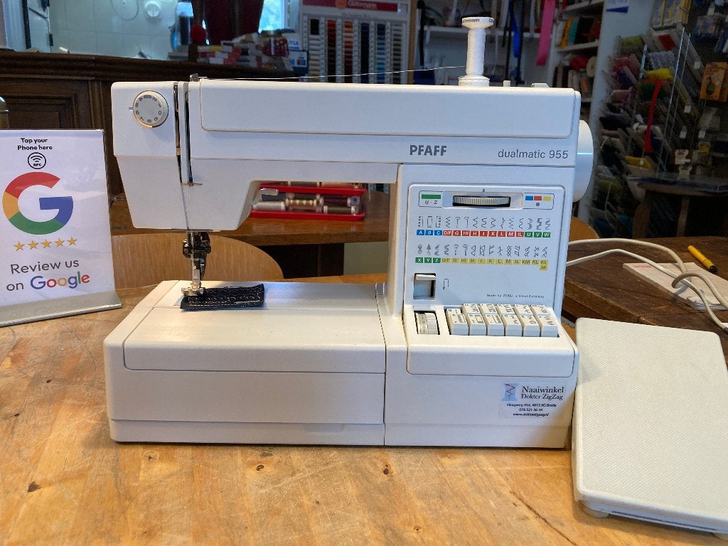 Pfaff dualmatic 955 - met boventransport (idt), Hobby en Vrije tijd, Ophalen of Verzenden, Gebruikt, Naaimachine, Pfaff