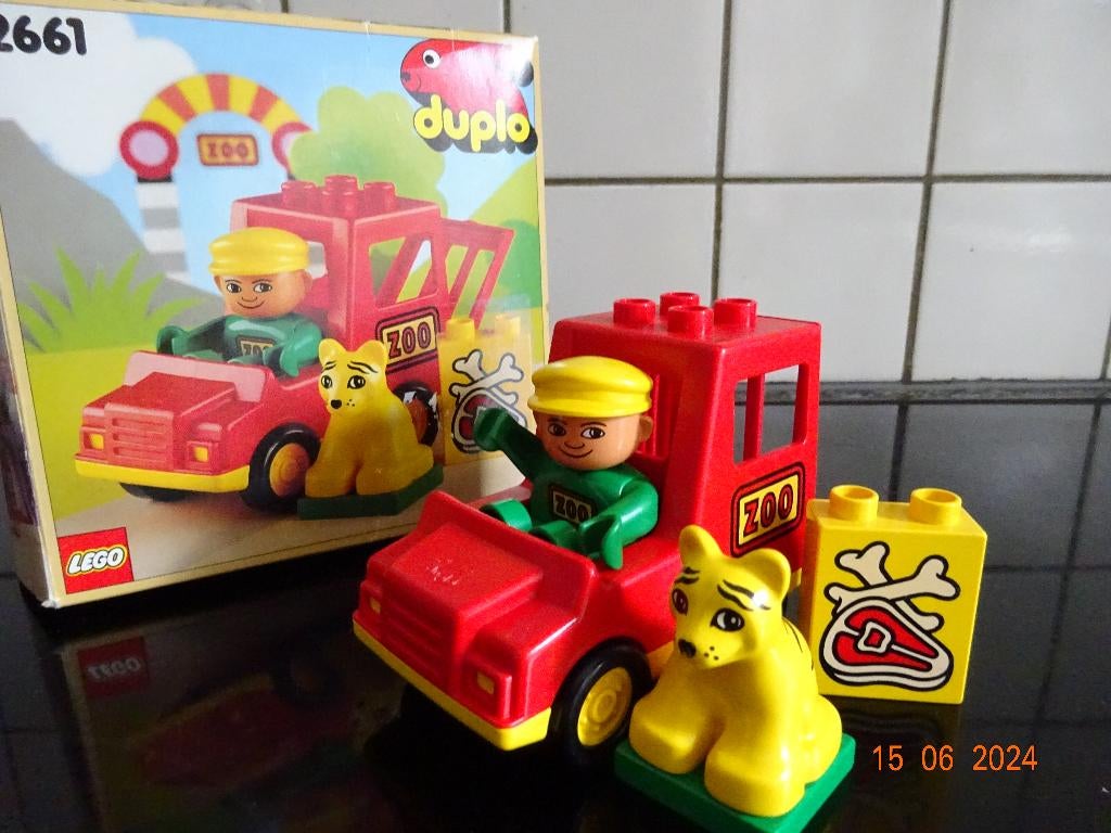 Lego Duplo Town Zoo Speelset 2661 Dierentransporter*VINTAGE*, Ophalen of Verzenden, Compleet, Duplo