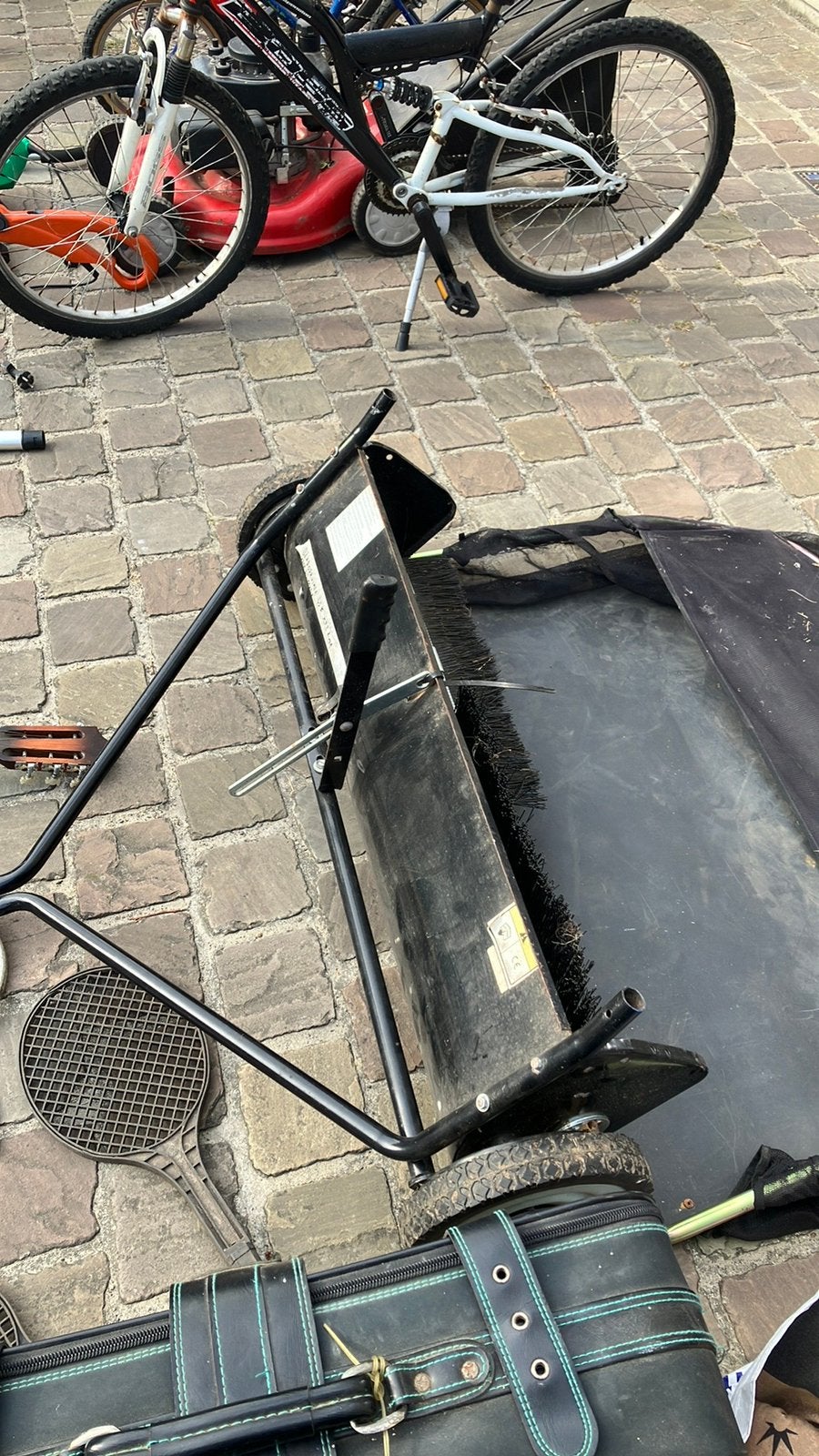 Bladopruimer voor zitmaaier met grote opvangzak, Tuin en Terras, Grasmaaiers, Ophalen, Zo goed als nieuw, Opvangzak