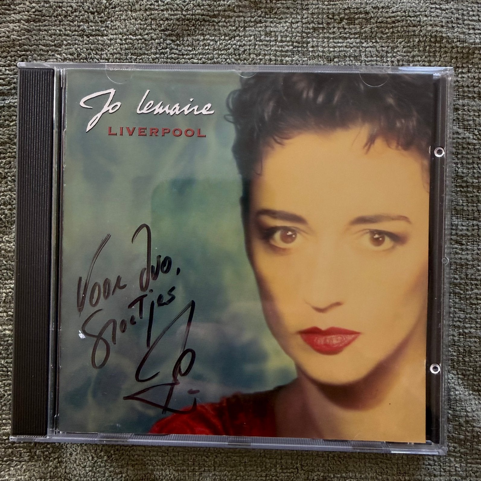 Cd jo lemaire gesigneerd (mini gebruiksporen), Cd's en Dvd's, Ophalen of Verzenden, Zo goed als nieuw, Digipak
