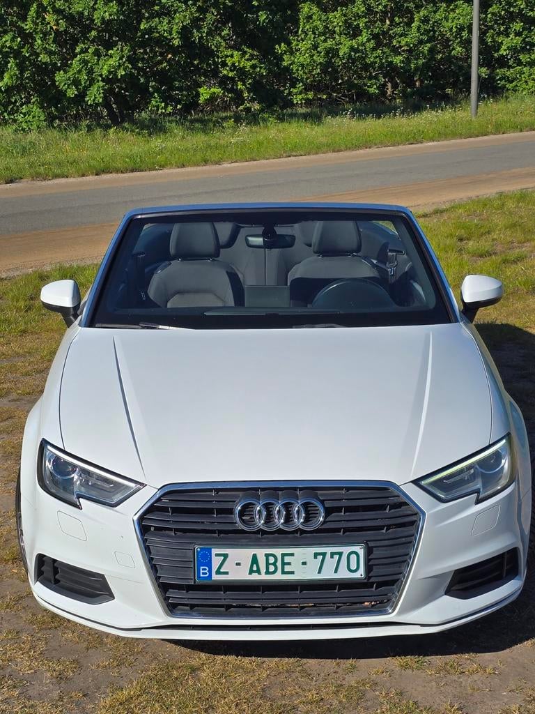 Audi A3 Cabriolet 1.6 TDI – 110 pk – 2017 – Trekhaak, Autos, Euro 6, Entreprise, Cabriolet, Noir