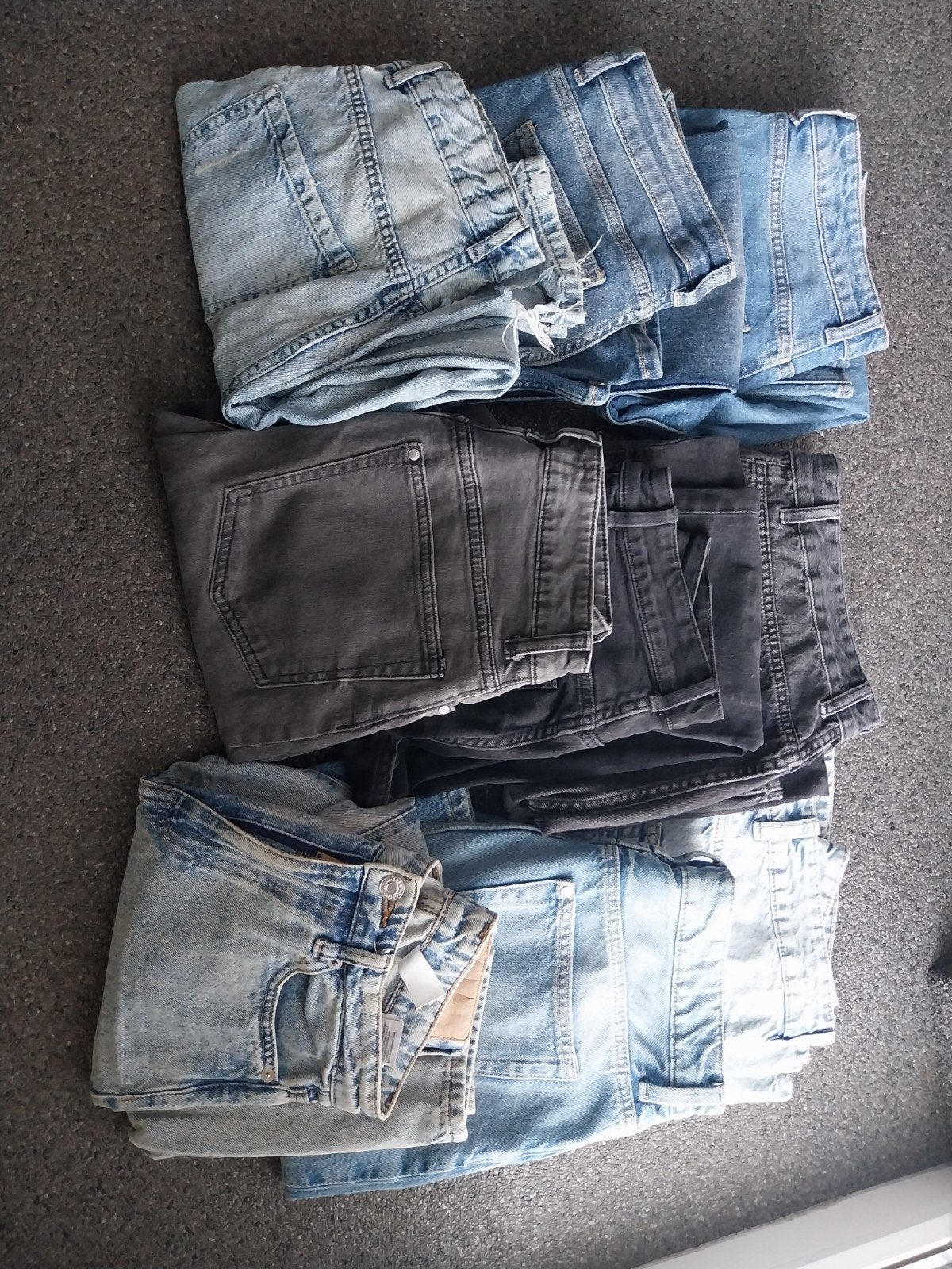 9 jeansbroeken dames, Ophalen, Gedragen, Maat 34 (XS) of kleiner, Lang