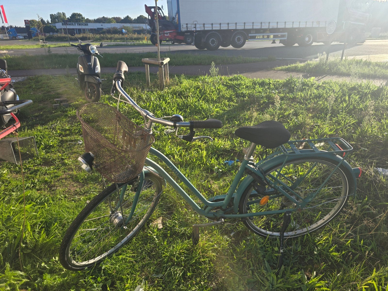 Elops damesfiets lage instap mintgroen Price 130, Fietsen en Brommers, Ophalen