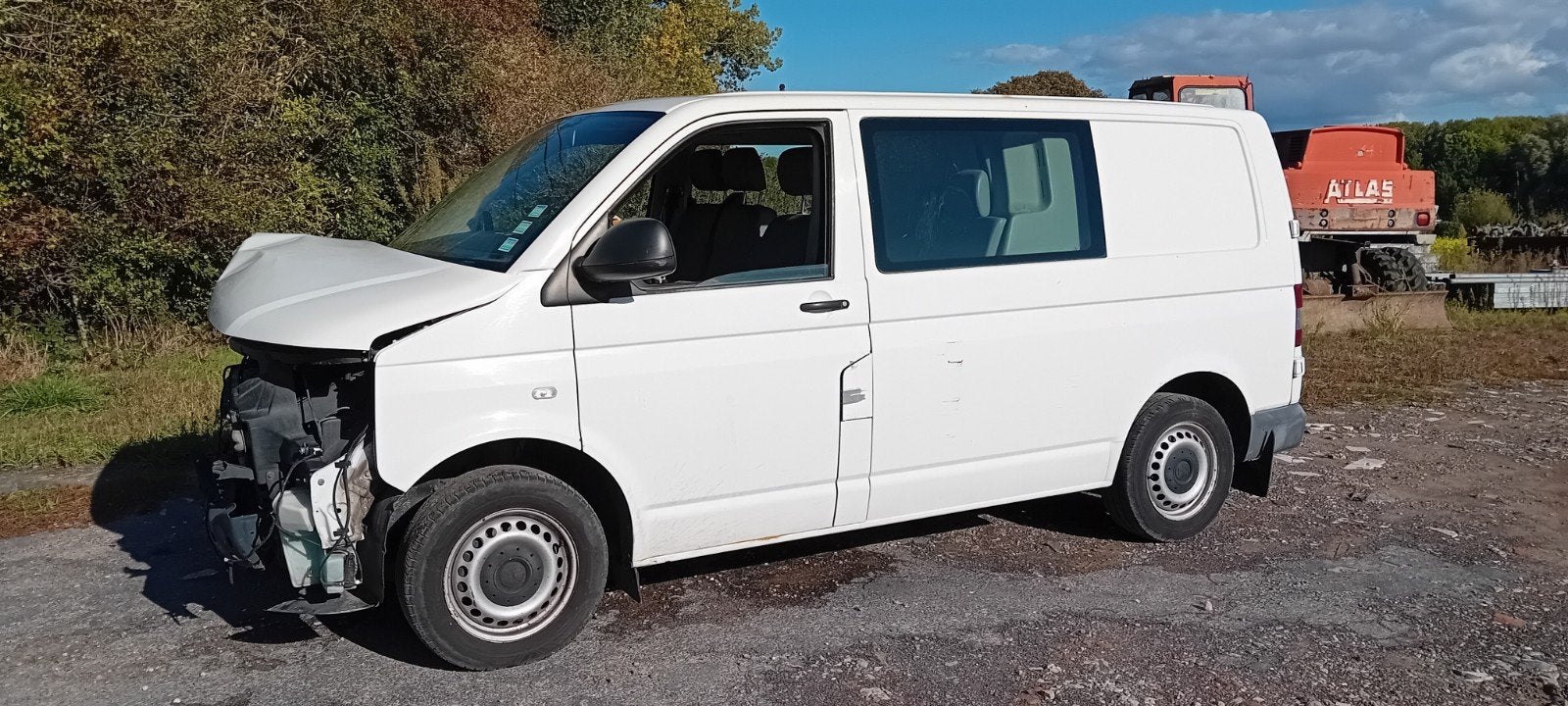 vw transporter T5 bouwjaar 2011 met schade, Auto's, Lederen bekleding, Euro 5, Diesel, Particulier