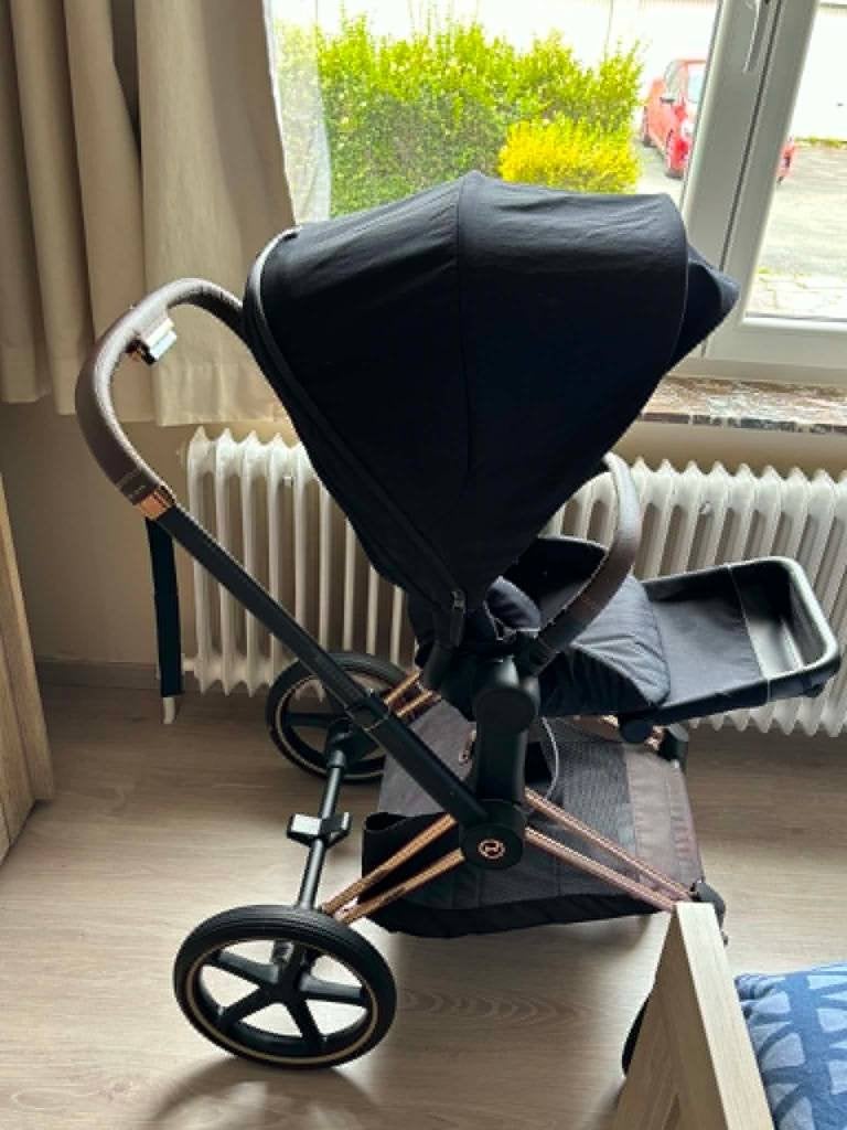 Poussette Cybex Priam rose gold, Gebruikt, Verstelbare duwstang, Ophalen, Kinderwagen