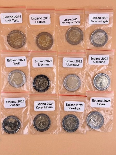 Herdenkingsmunten Estland, Ophalen of Verzenden, Estland, 2 euro, Losse munt