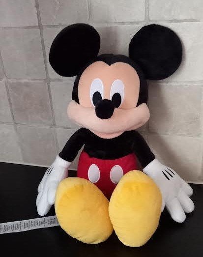 Knuffel Mickey Mouse, Verzamelen, Ophalen of Verzenden, Mickey Mouse, Zo goed als nieuw, Knuffel