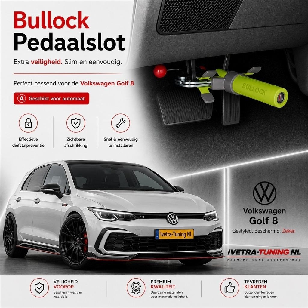 Pedaalslot Volkswagen Golf 8 Automaat | Beveiliging VW Golf, Ophalen of Verzenden, Nieuw