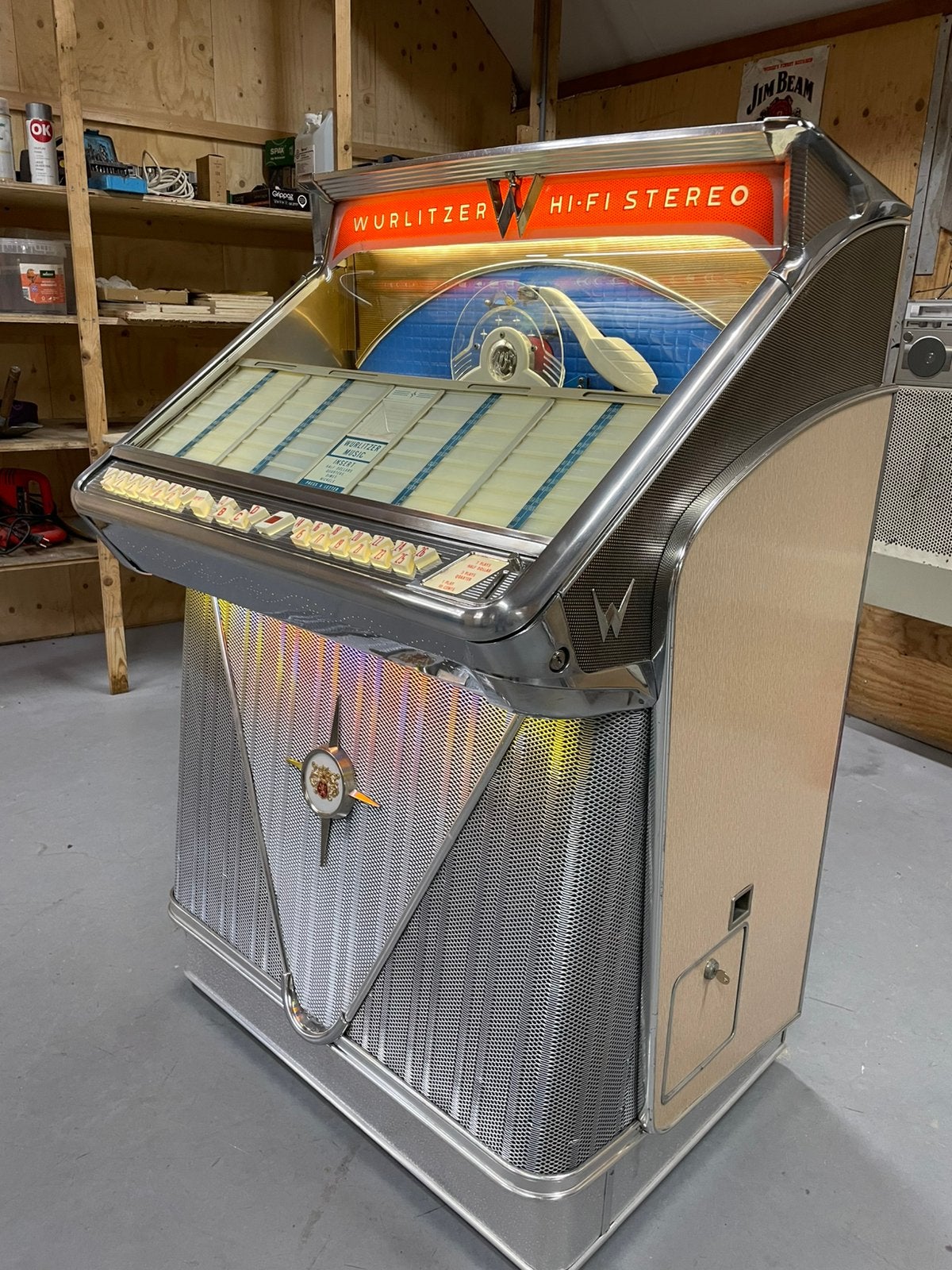 Prachtige Wurlitzer 2404 Jukebox (1960) – Volledig Gerestau, Enlèvement, Comme neuf, Wurlitzer