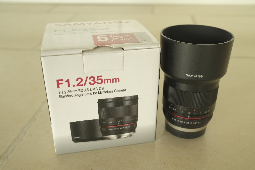 Samyang 35mm f1,2 pour Fuji, Ophalen, Overige typen, Handmatige focus, Zo goed als nieuw