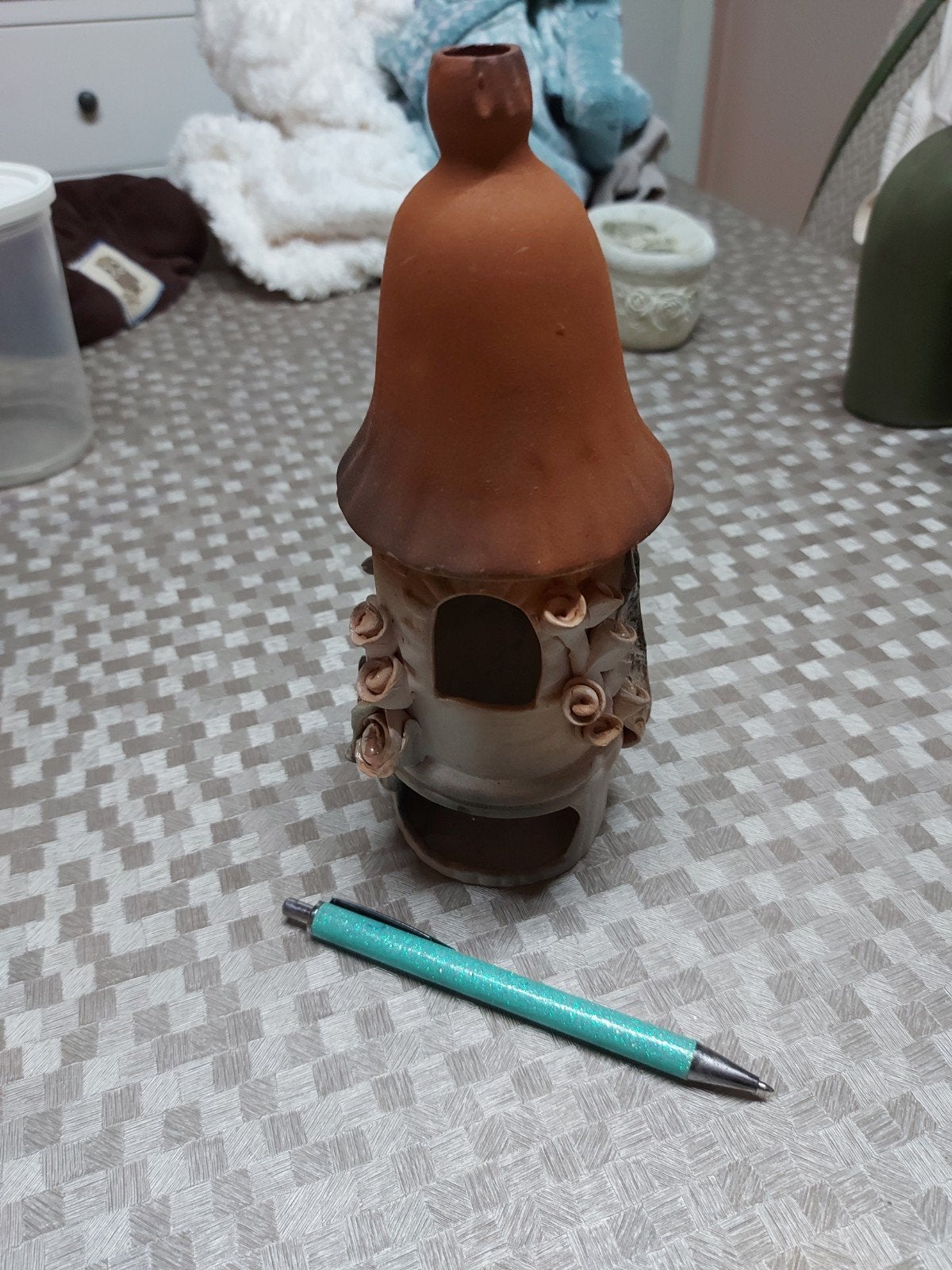 Terracotta theelichthouder, Huis en Inrichting, Ophalen of Verzenden