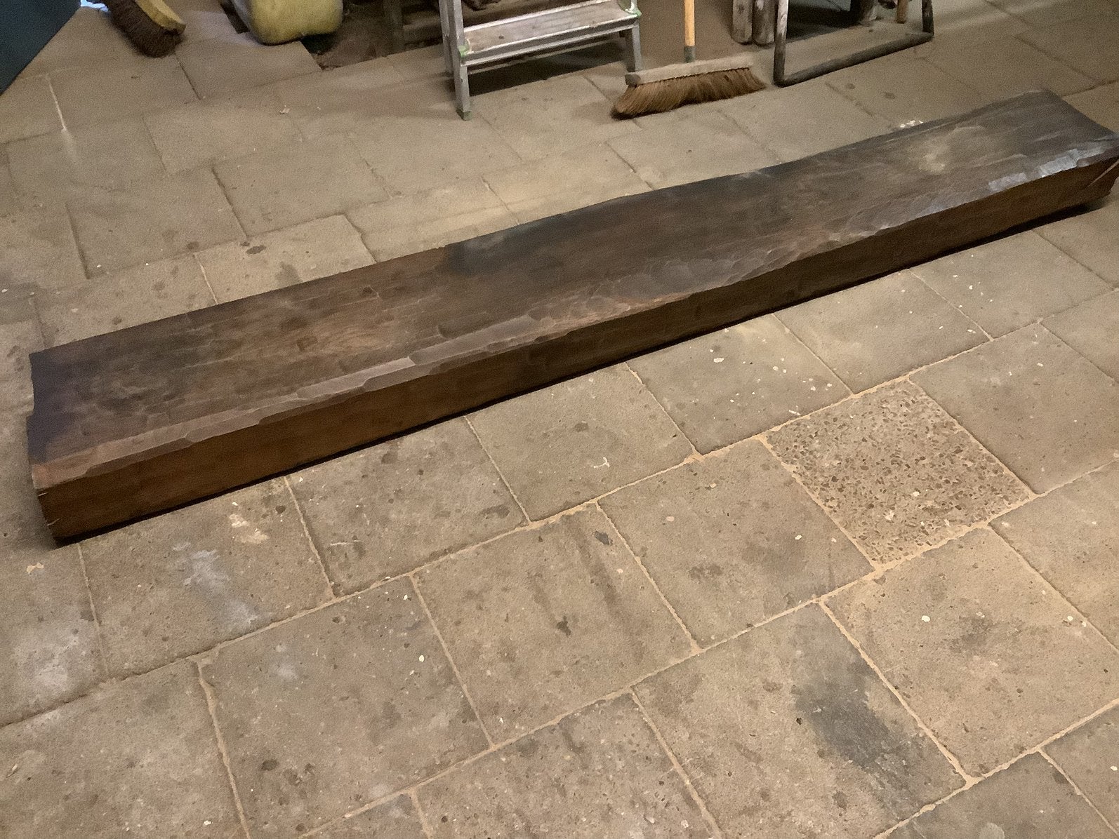 Massieve eiken schouwbalk, Ophalen, Gebruikt