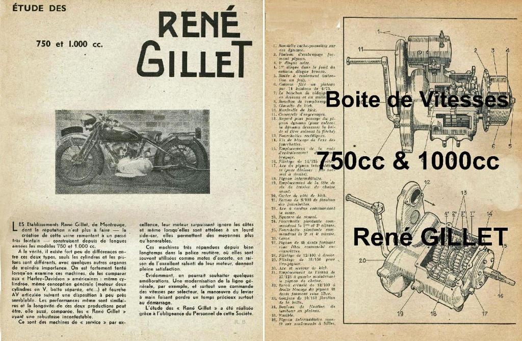 RTM René GILLET 1000 - 750 - 125 - 100cc en Français., Motos, Enlèvement ou Envoi