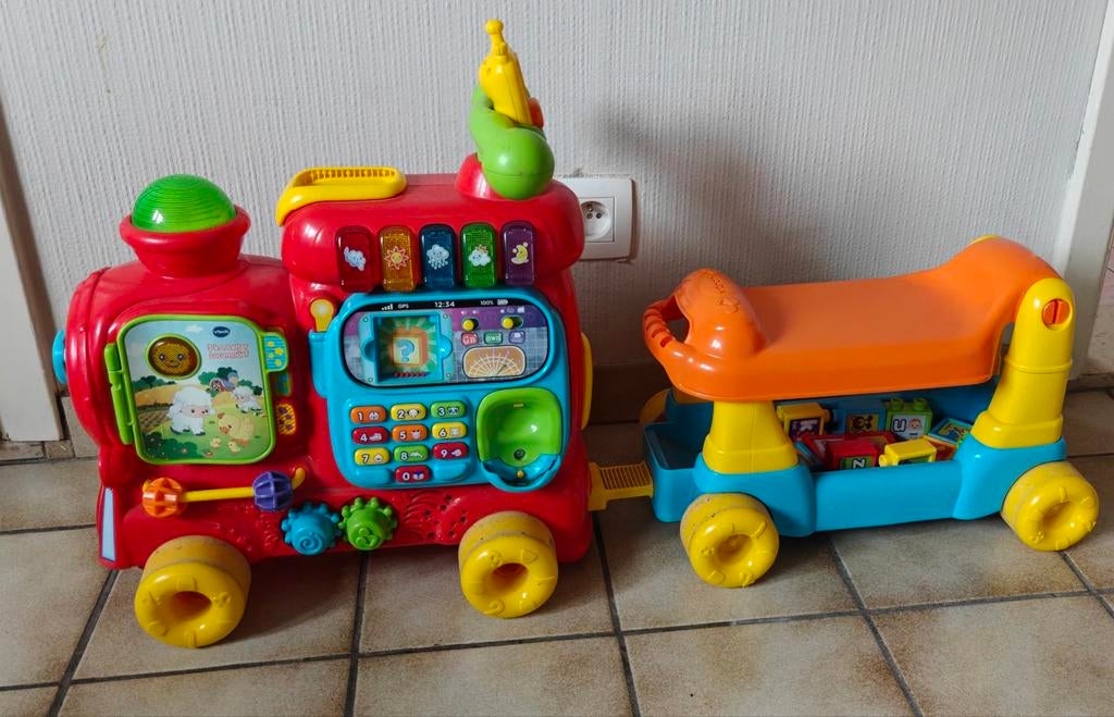 Vtech letter locomotief, Ophalen
