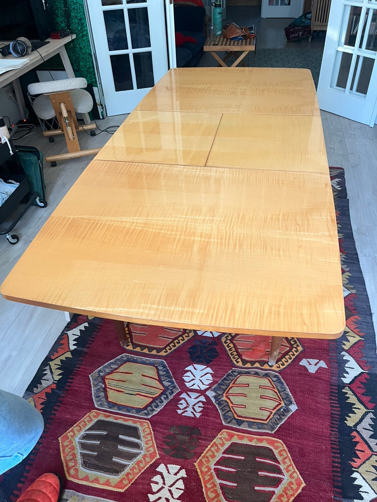 Vintage Dining Table + Sideboard / Bookcase Set, Antiquités & Art, Enlèvement