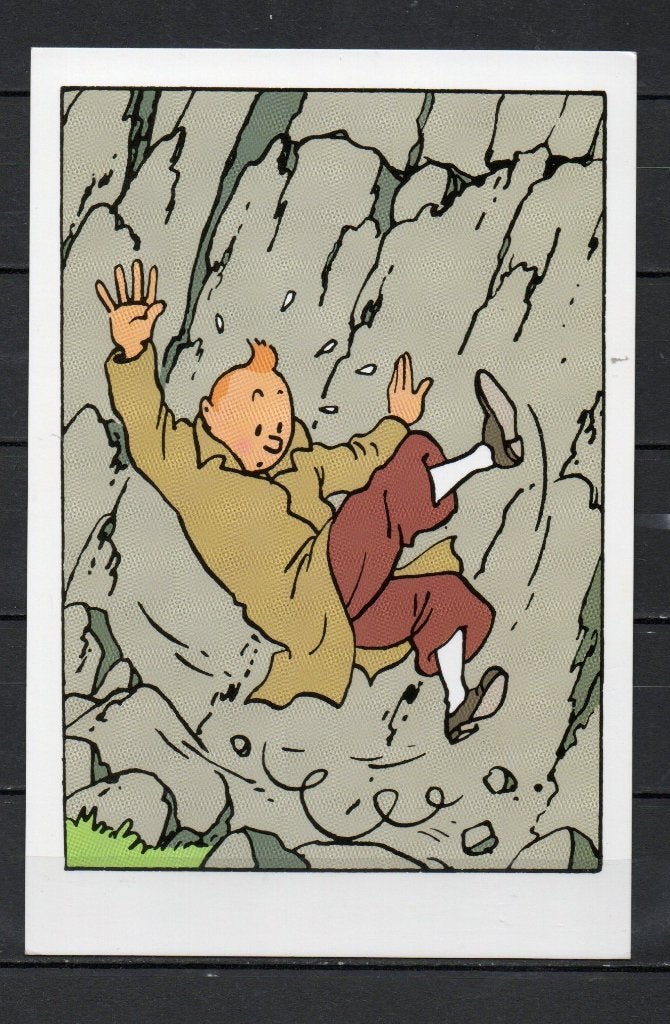 Carte postale : Hergé : Tintin - le sceptre d'Ottokar - 013, Enlèvement