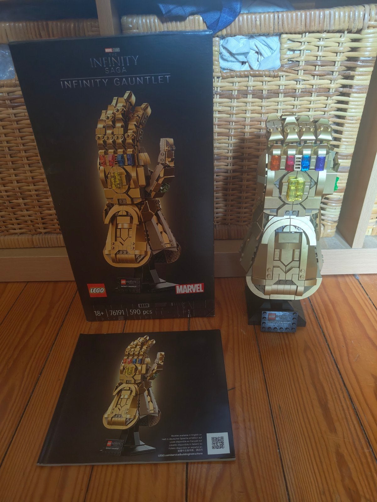 Lego infinity gauntlet, Ophalen