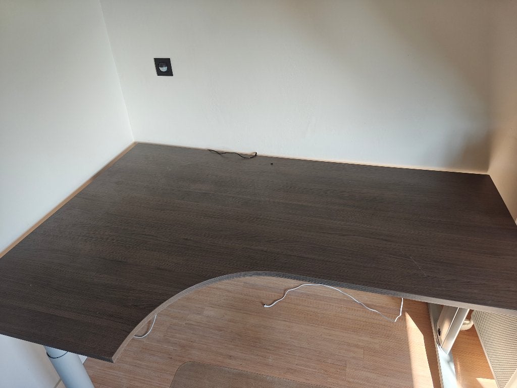 Grote bureau, Ophalen, In hoogte verstelbaar, Gebruikt, Hoekbureau