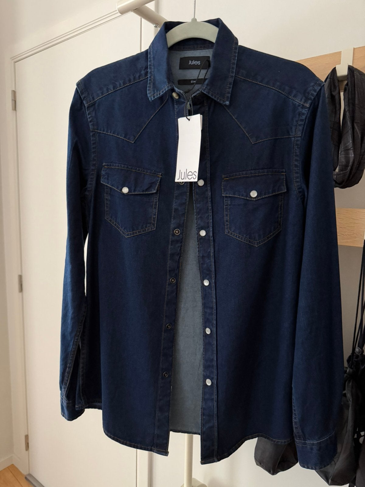 Chemise en jeans XS - jules, Enlèvement, Neuf, Bleu