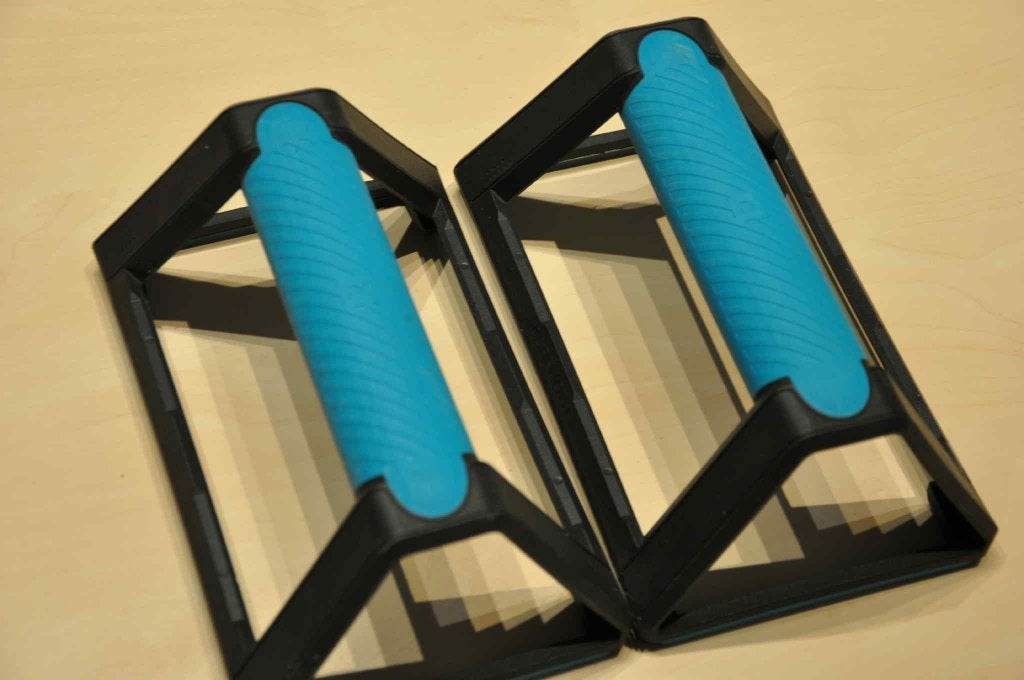 Opdruksteunen push-up bars 500 blauw - CORENGTH, Sport en Fitness, Ophalen of Verzenden, Zo goed als nieuw