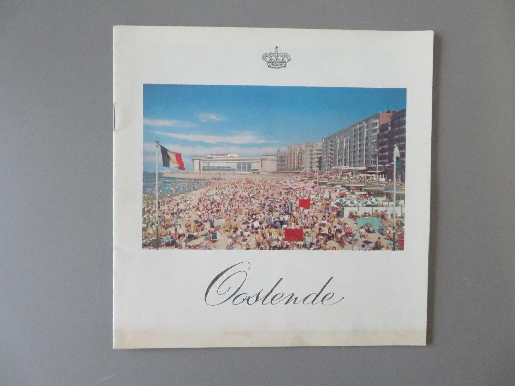 1950,s toeristische folder Oostende kursaal wellington plan, Ophalen of Verzenden, Overige typen