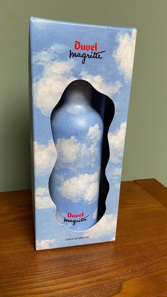 Duvel Fles Magritte, Verzamelen, Verzenden, Gebruikt, Duvel