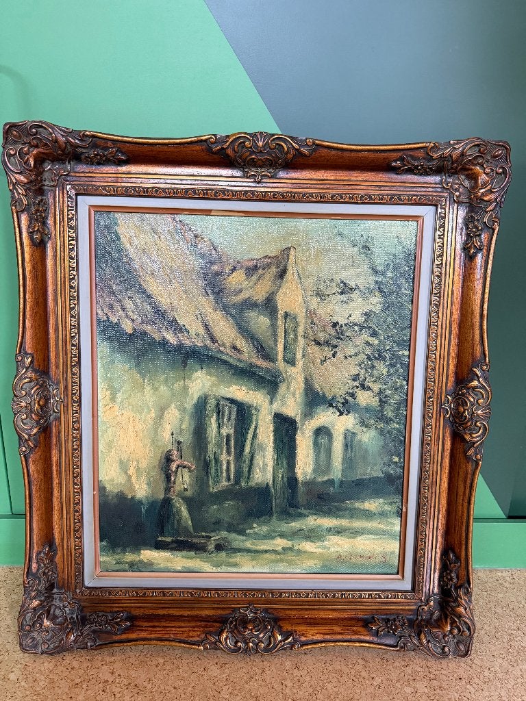 Olieverfschilderij van Albert Vlaminck, Autres sujets, Enlèvement, Toile, Signé