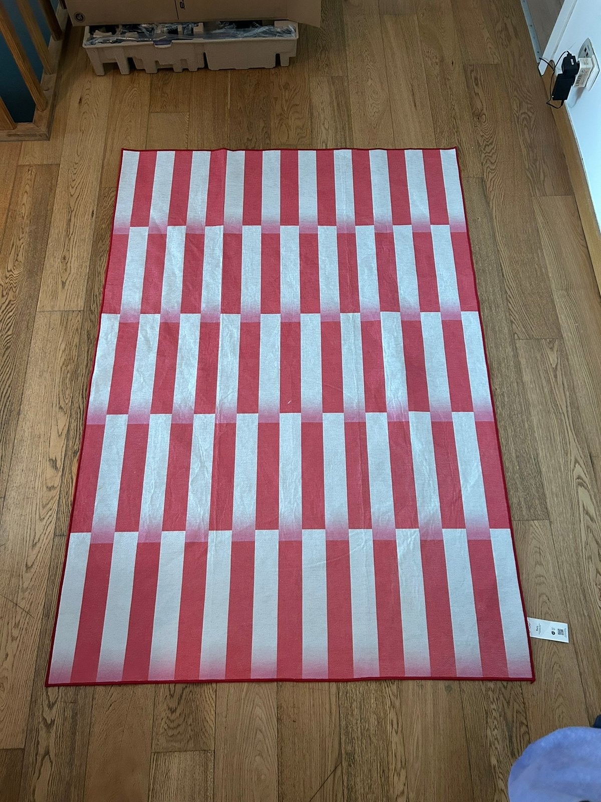 Tapis plat Benuta Rory 120  170 cm, Enlèvement, Comme neuf, Rouge