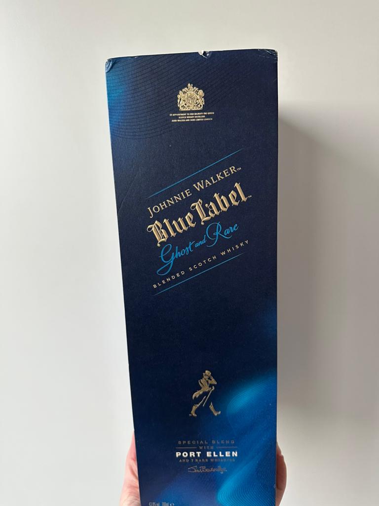 Blue label Ghost and Rare Port Ellen, Ophalen, Zo goed als nieuw, Port