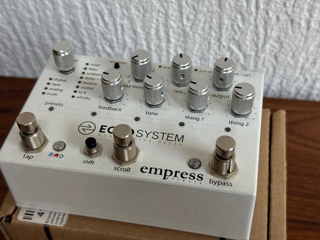 Pédale de delay et de bouclage Empress Echosystem, Musique & Instruments, Enlèvement ou Envoi, Delay ou Écho