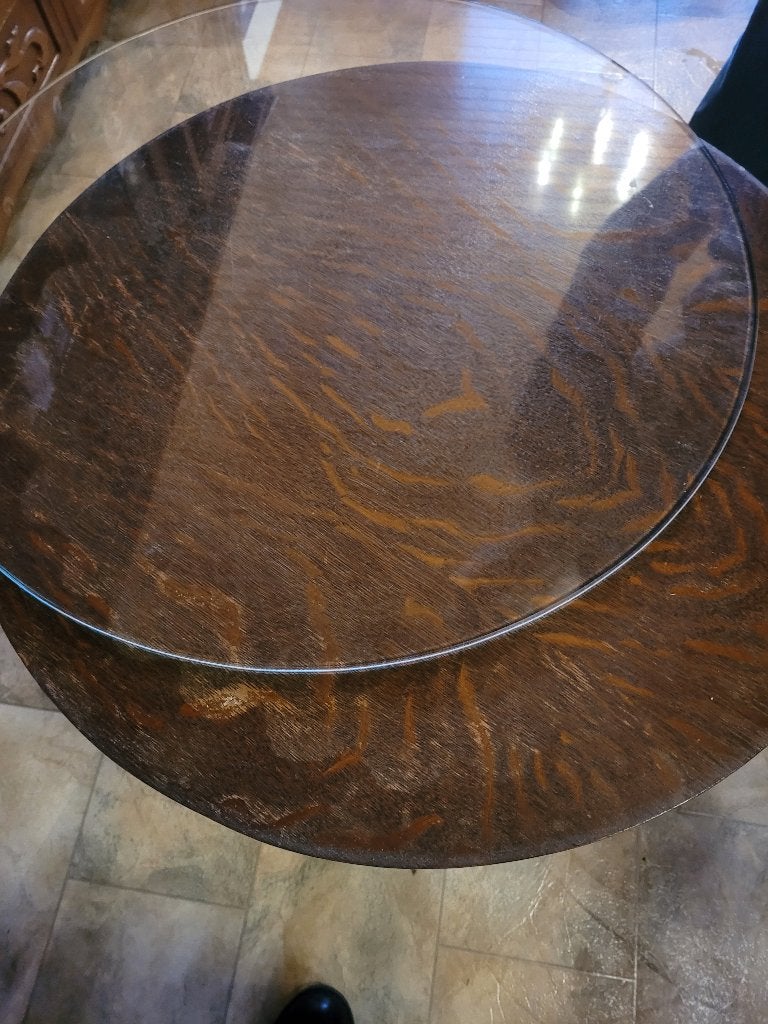 Table d'appoint en verre (amovible), Maison & Meubles, Enlèvement, Utilisé, Rond, Verre