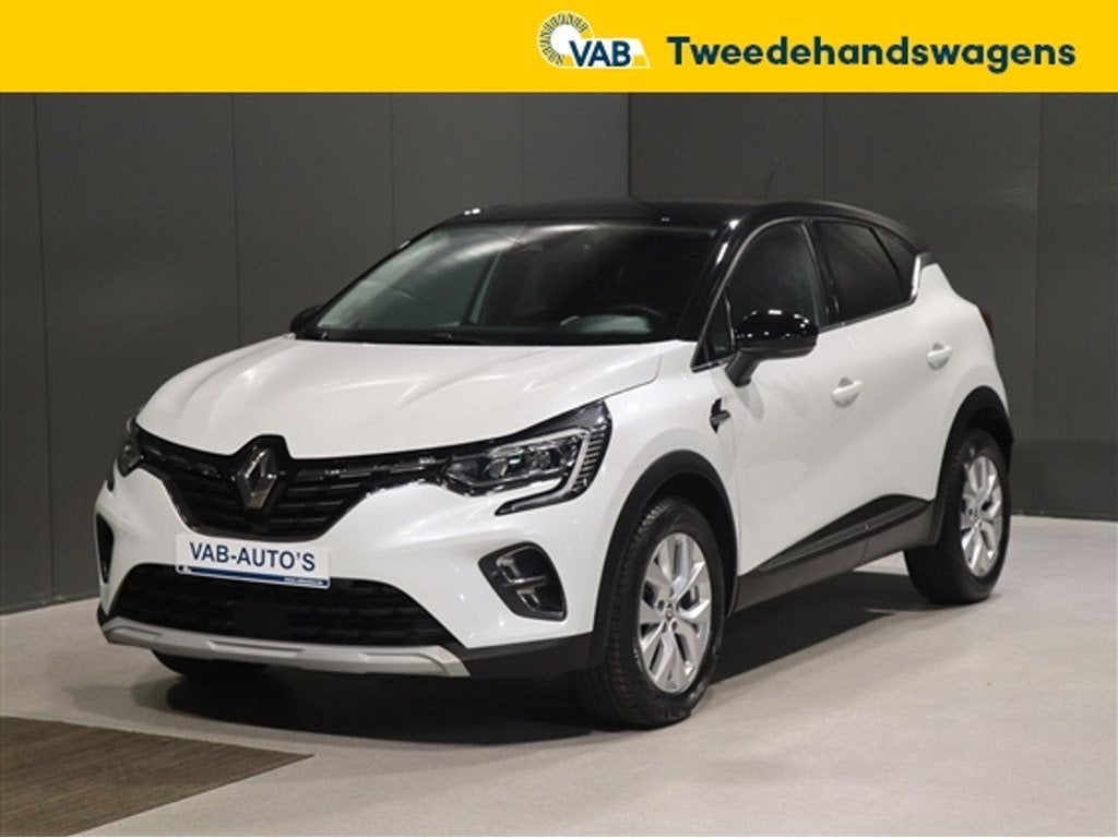 Renault Captur   1.0 TCE INTENS GPF, Auto's, Zwart, 91 pk, 67 kW, Wit