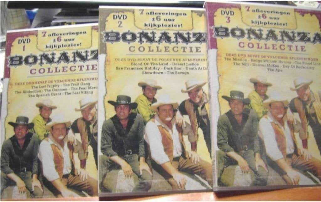 Bonanza collectie 3 dvd, Nederlands, Zo goed als nieuw, Actie en Avontuur, Ophalen of Verzenden