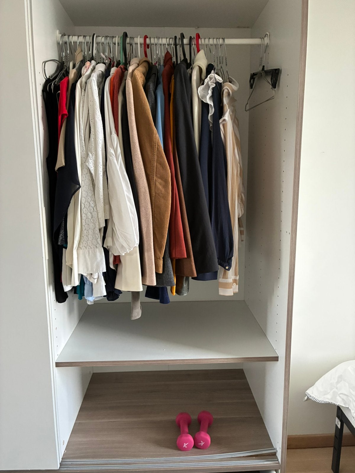 Kleerkast met 2 schuifdeuren, Huis en Inrichting, Kasten | Kleerkasten, Gebruikt, 200 cm of meer, 150 tot 200 cm, 50 tot 75 cm