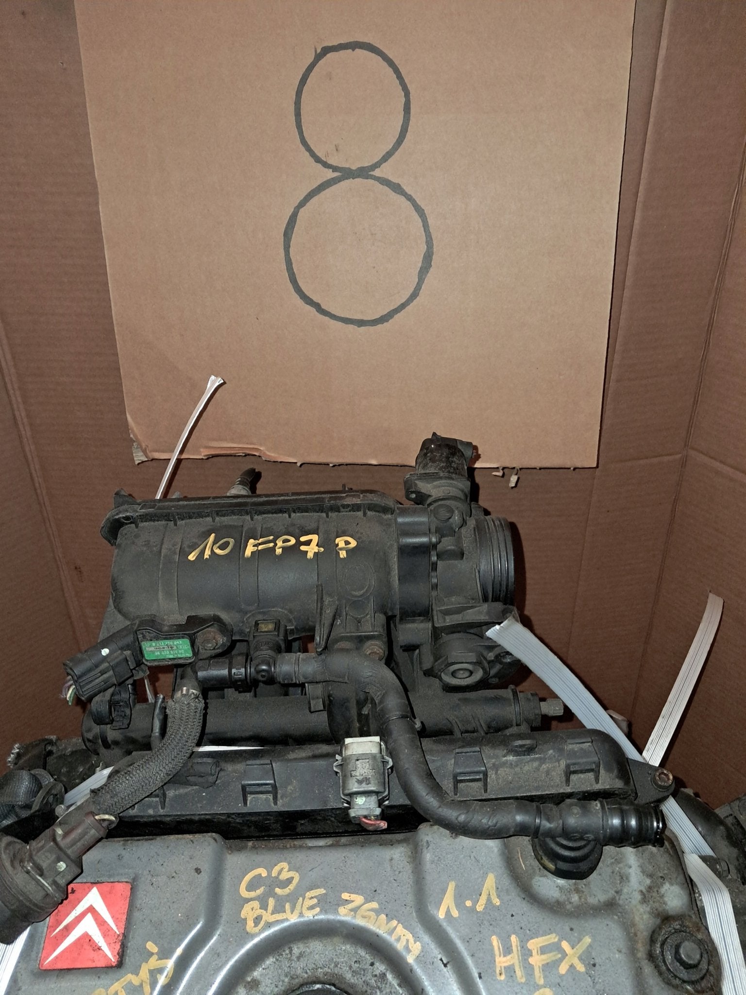 Moteur HFX Complet PEUGEOT 206 C3 PARTNER BERLINGO 206+, Verzenden, Gebruikt, Overige automerken