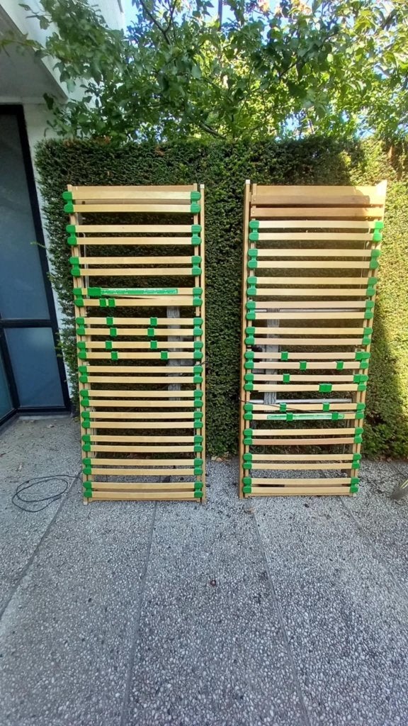 Lattenbodems electroflex Gratis, Huis en Inrichting, Ophalen, Gebruikt, 90 cm, Tweepersoons