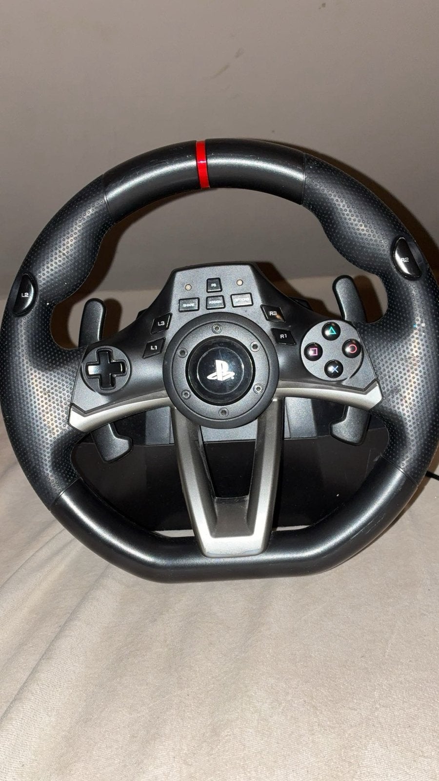 Playstation stuur (zonder pedalen) werkt perfect, Games en Spelcomputers, Ophalen, Zo goed als nieuw