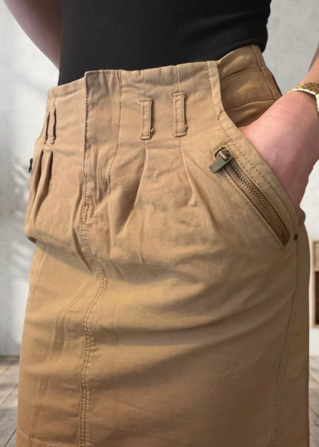 Beige rok maat S, Kleding | Dames, Ophalen of Verzenden, Zo goed als nieuw, Beige