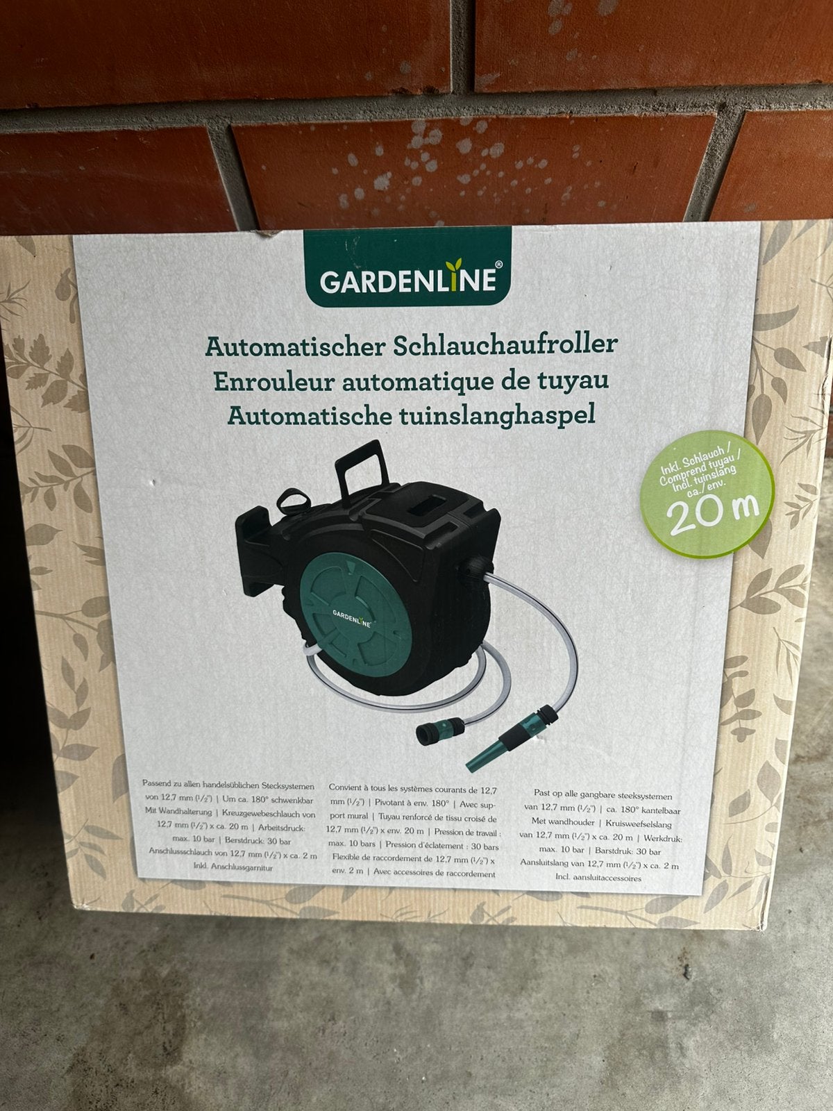 Automatisch tuinslang van 20 meter nog nieuw, Ophalen of Verzenden, Nieuw, Tuinslang