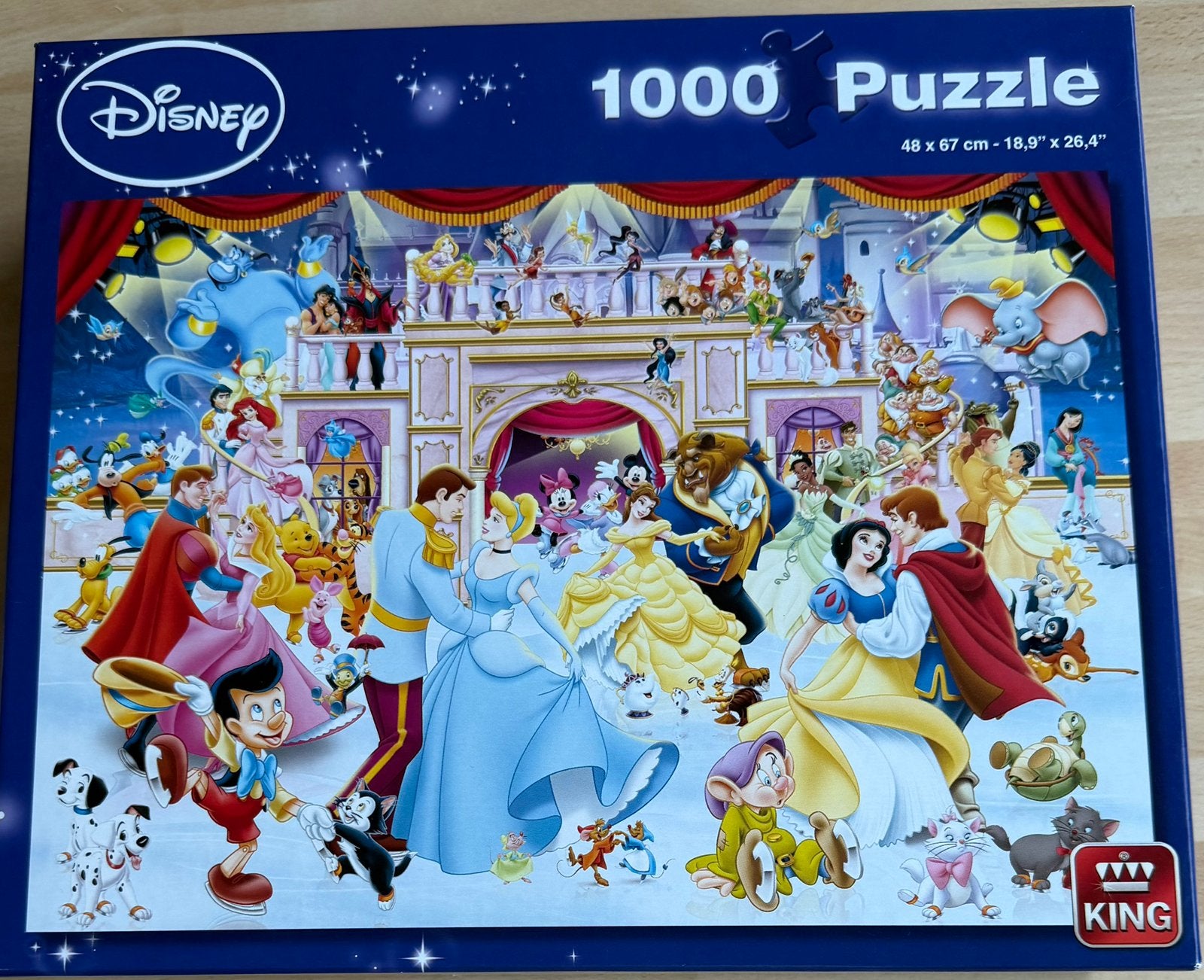 Puzzel Disney op ijs 1000 stuks, Ophalen of Verzenden, Zo goed als nieuw