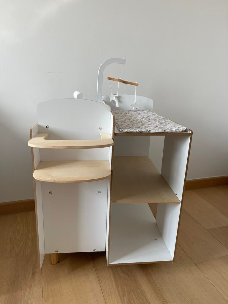 Table à langer pour poupées en bois, Enlèvement, Comme neuf