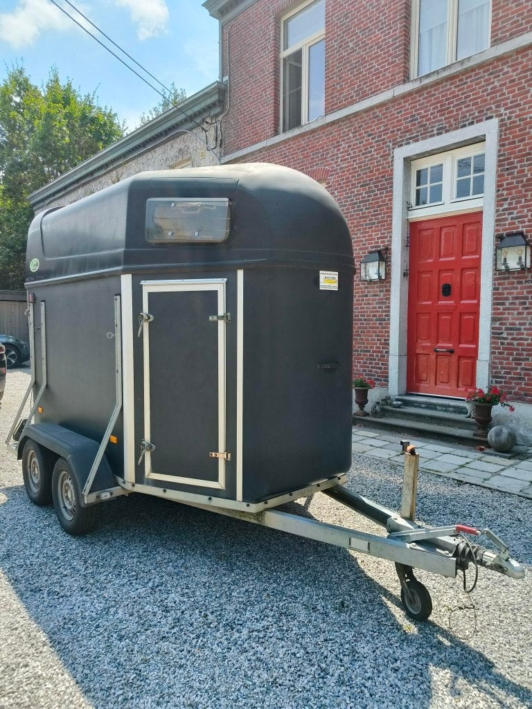 paardentrailer voor 2 paarden, Dieren en Toebehoren, Paarden en Pony's | Trailers en Aanhangwagens, Ophalen, Gebruikt, Hout, 2-paards trailer