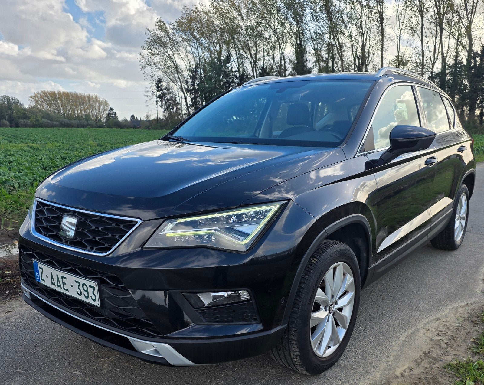 Seat Ateca 1.0 Tsi Euro 6, Auto's, Voorwielaandrijving, Stof, Zwart, Bedrijf