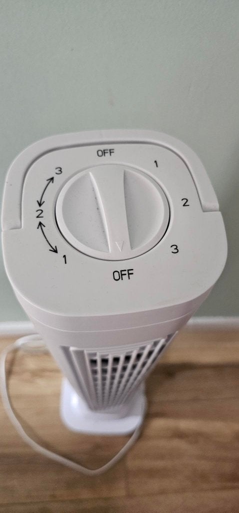 Ventilateur colonne blanc – très bon état, Enlèvement, Comme neuf, Ventilateur tour