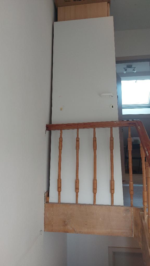 Witte deur, Doe-het-zelf en Bouw, Deuren en Vliegenramen, Ophalen, Gebruikt, Minder dan 80 cm, Binnendeur