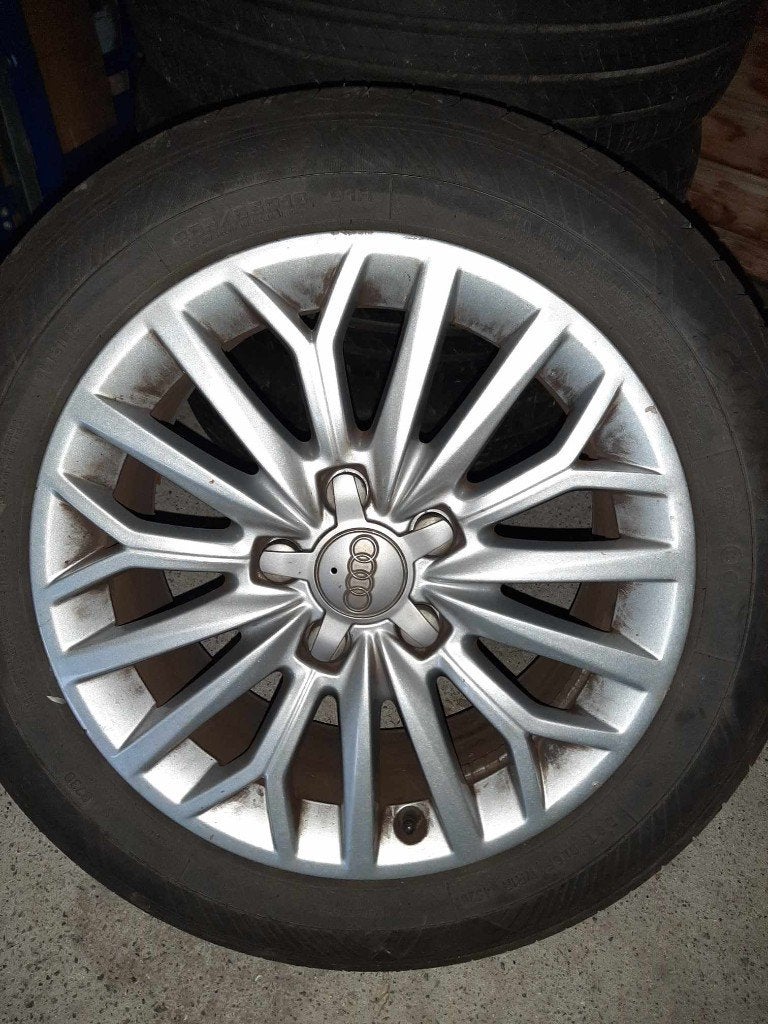 Zomerbanden met Audi-velgen 16" - B205 x H55, Autos : Pièces & Accessoires, Pneus & Jantes, Pneus et Jantes, 16 pouces, Véhicule de tourisme