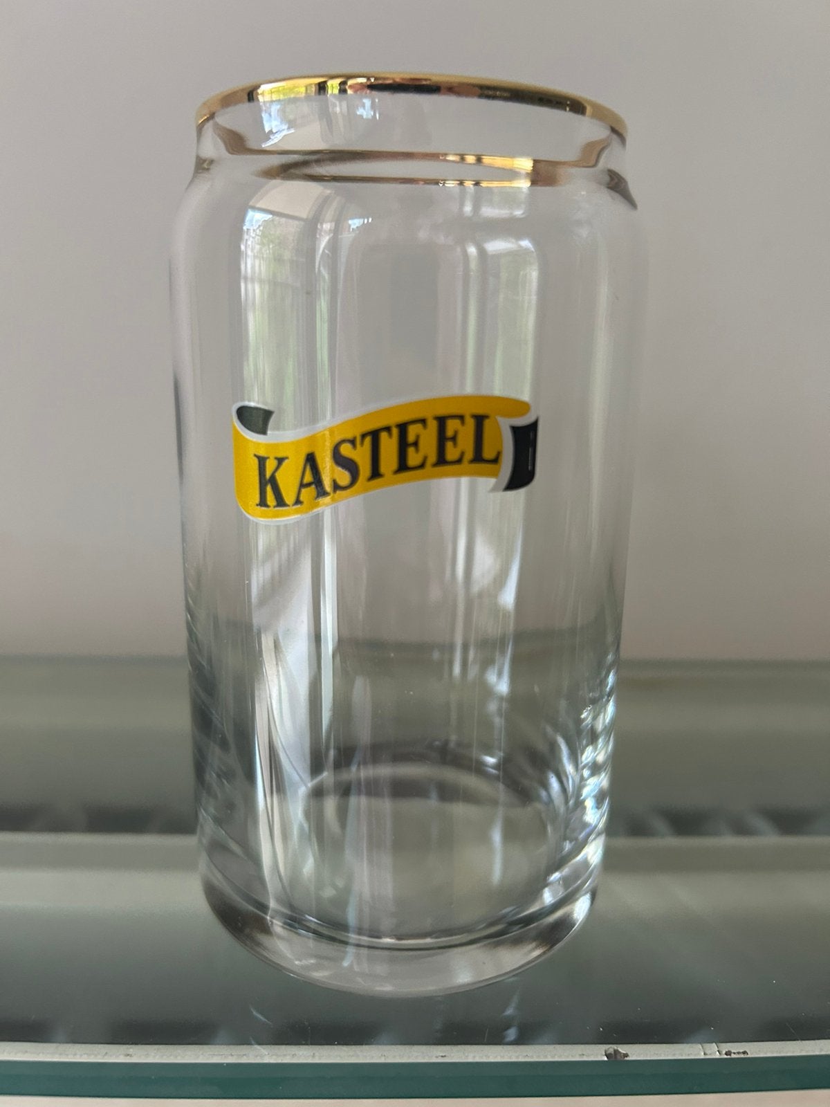 Bierglas Kasteelbier H12cm, Verzamelen, Ophalen, Zo goed als nieuw