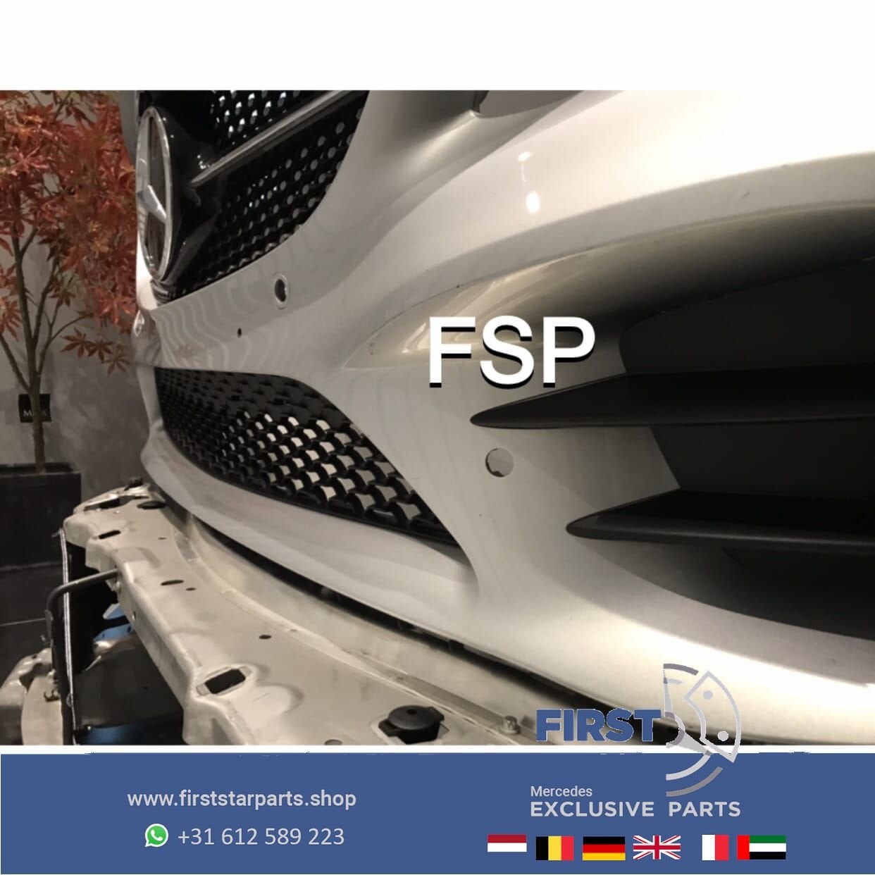 W205 C205 43 AMG BUMPER COMPLEET Mercedes C Klasse 43 ORIGIN, Utilisé, -, Avant, -
