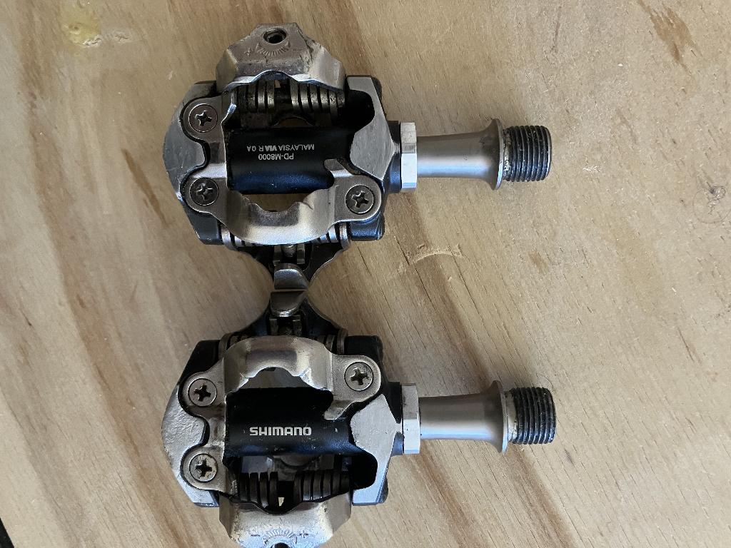 Shimano XT SPD pedalen, Fietsen en Brommers, Ophalen of Verzenden, Zo goed als nieuw, Crankstel of Pedalen